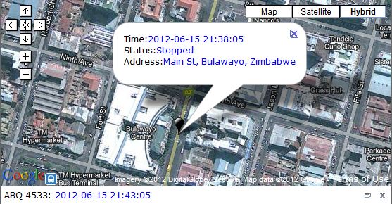 Google Map Vehicle Tracking
